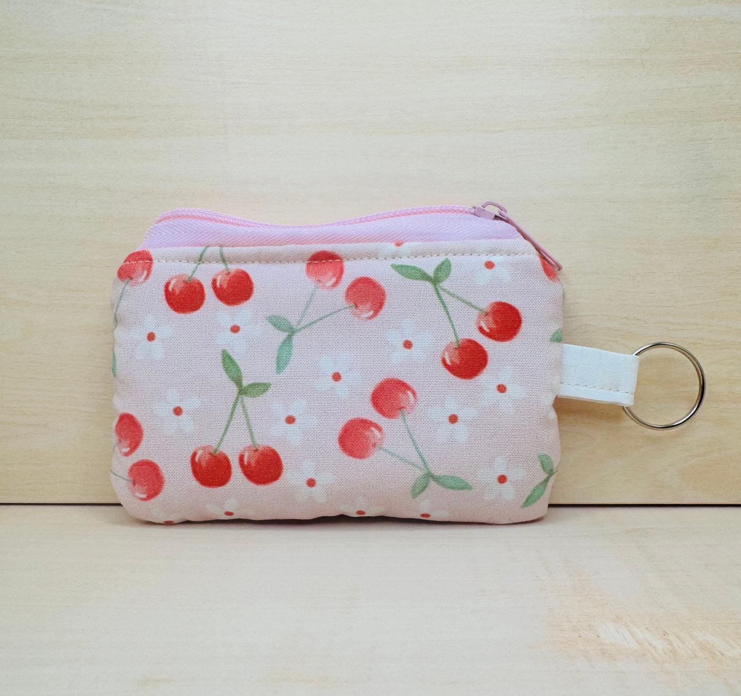 The Wristlet Wallet Keychain in Cherry On Top