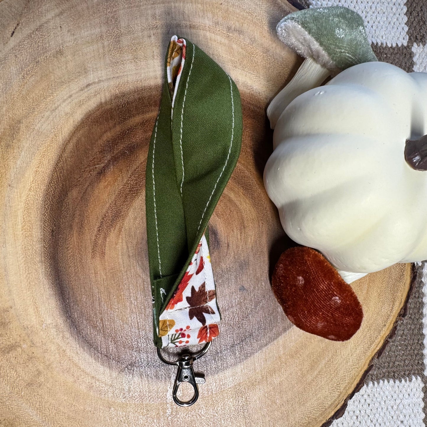 The Keychain Wristlet in Woodland