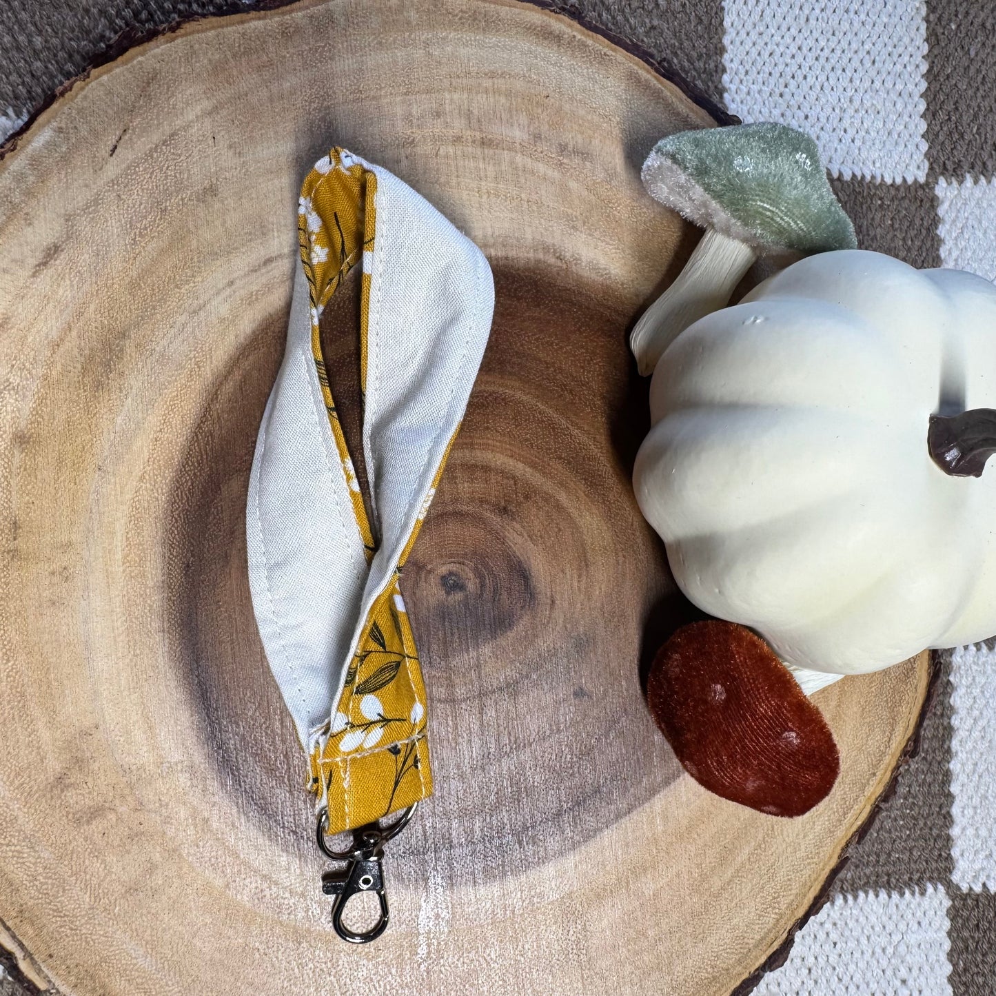 The Keychain Wristlet in Golden Meadow