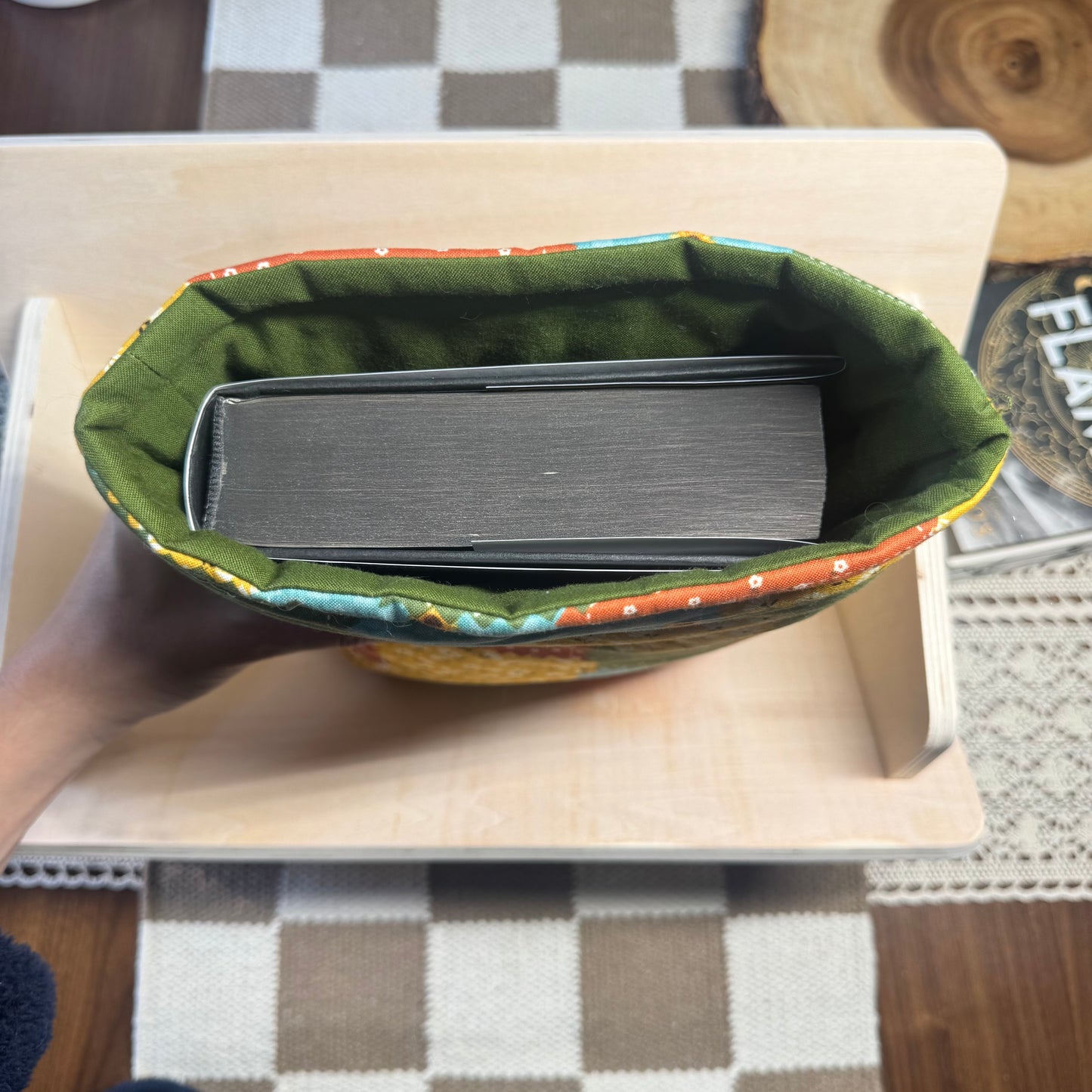 Book Sleeve in Fall Picnic