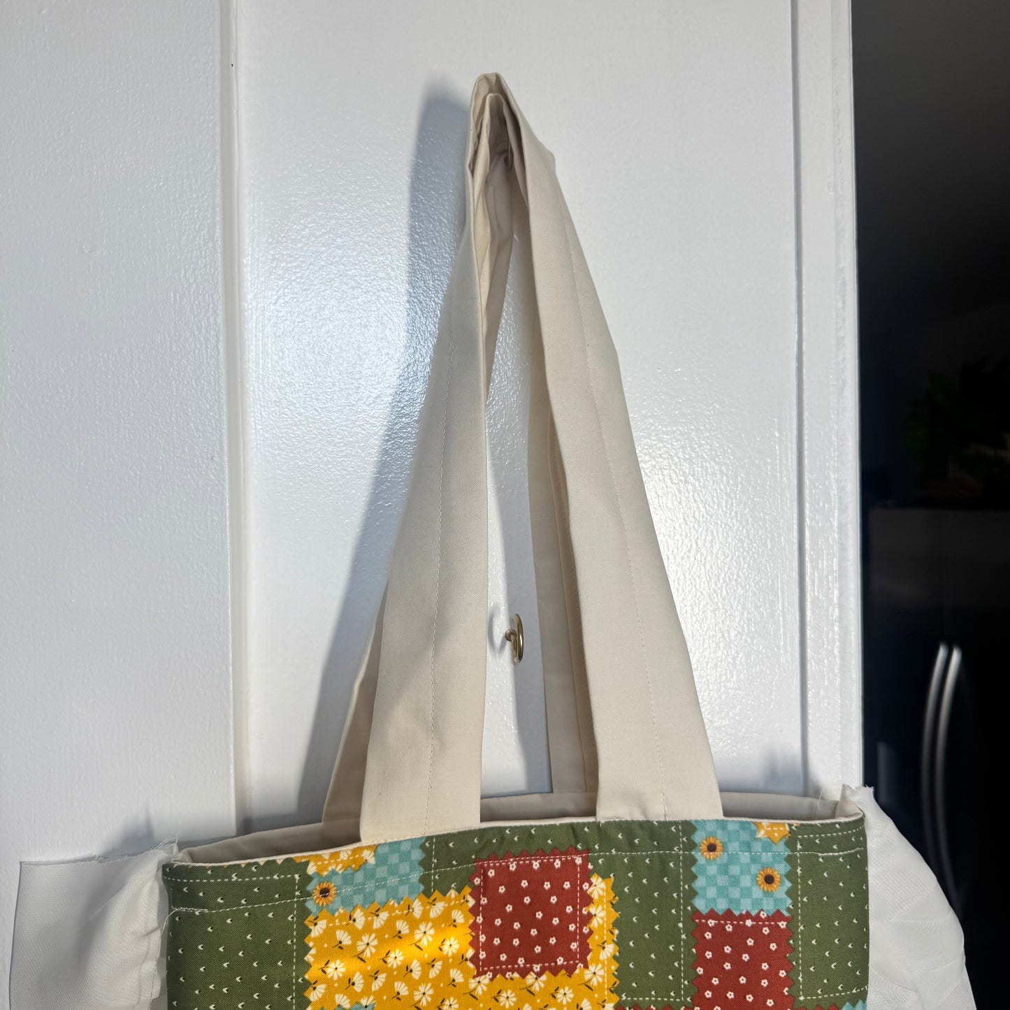 Ruffle Tote in Fall Picnic
