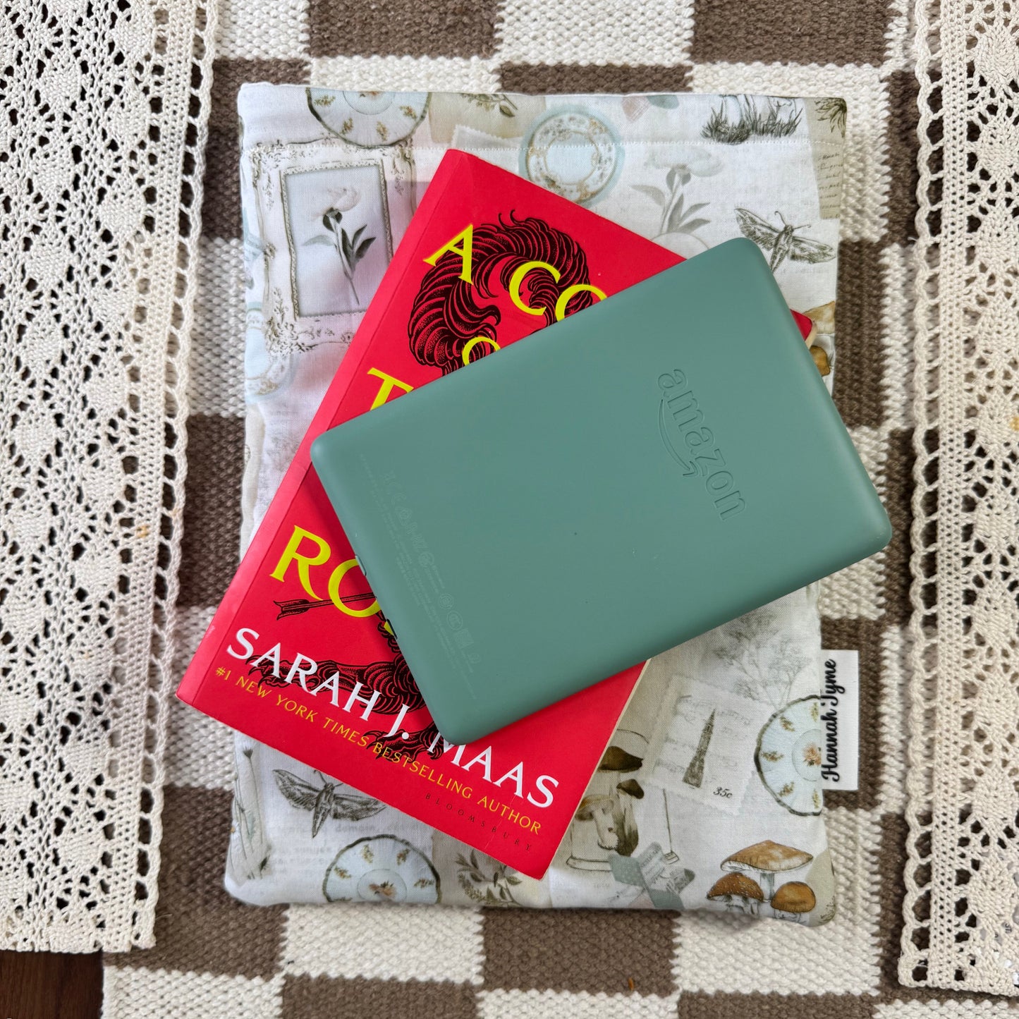 Book Sleeve in Mushroom Cottage