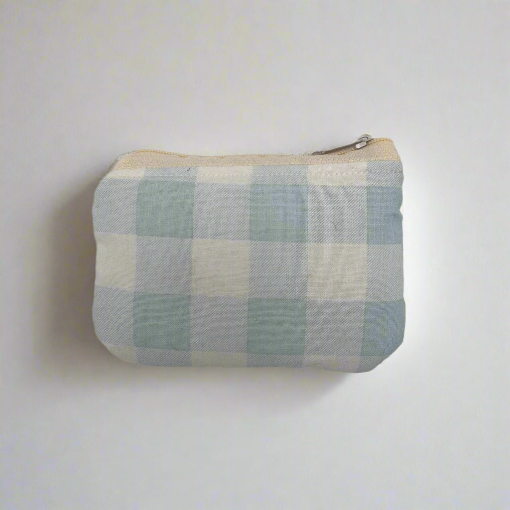 the Keychain Wallet in Ocean Picnic Blue