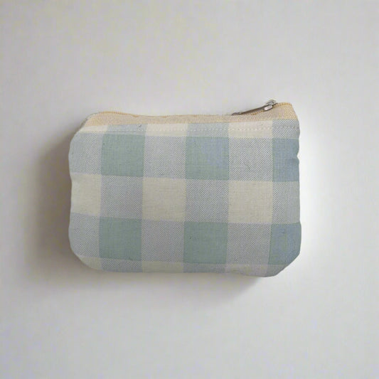 the Keychain Wallet in Ocean Picnic Blue