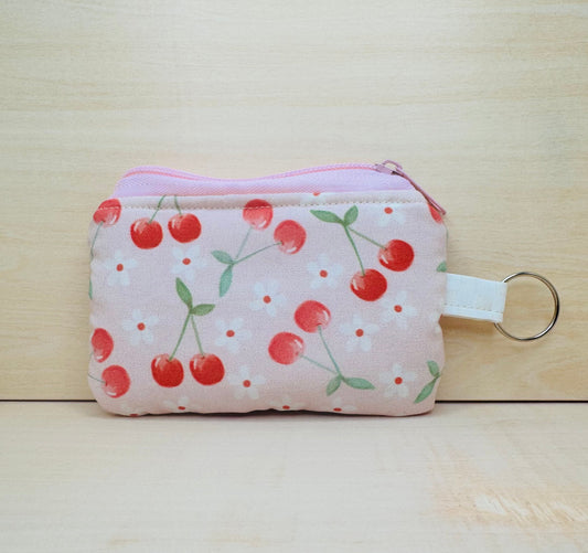 The Wristlet Wallet Keychain in Cherry On Top