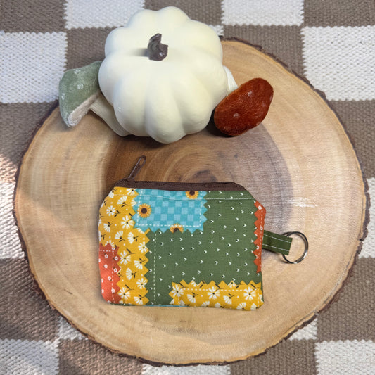 Keychain Wallet in Fall Picnic