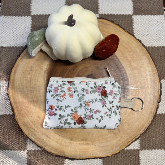 Keychain Wallet in Secret Rose Garden
