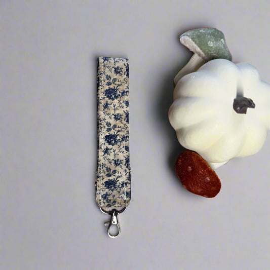The Keychain Wristlet in Midnight Garden